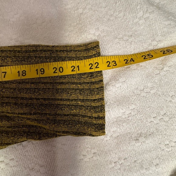 Ali miles  Mustard Ribbed Cowl Neck Sweater - Picture 6 of 7